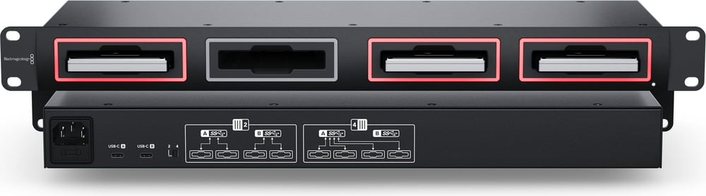 Blackmagic Design MultiDock 10G – Diseño metálico para rack