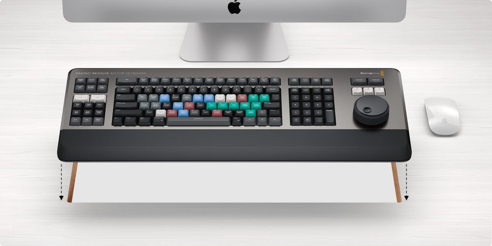 DaVinci Resolve Editor Keyboard – Sobre la mesa o empotrado