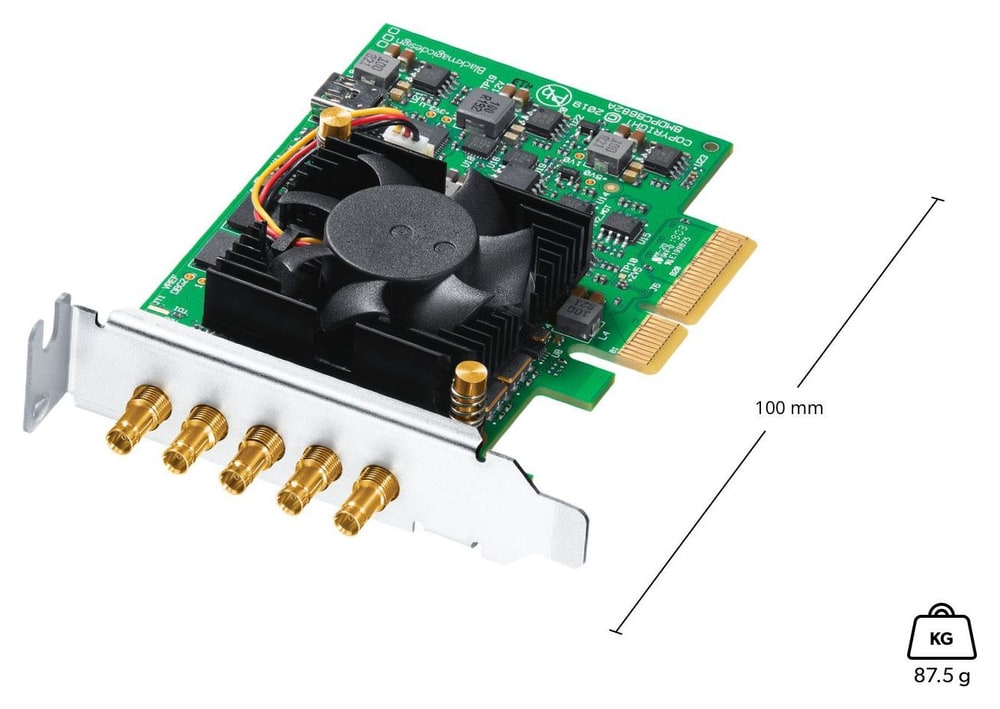 DeckLink Duo 2 Mini – Perfil bajo, conectores DIN 1.0/2.3