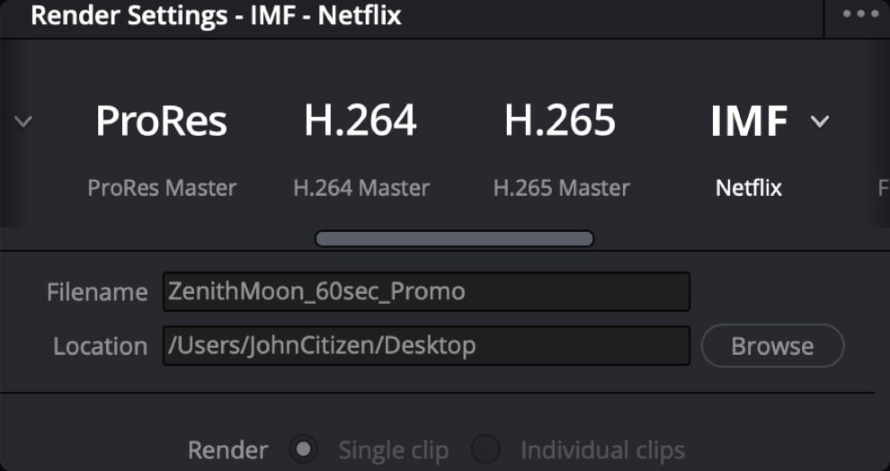 DaVinci Resolve Studio – Formatos profesionales y entrega