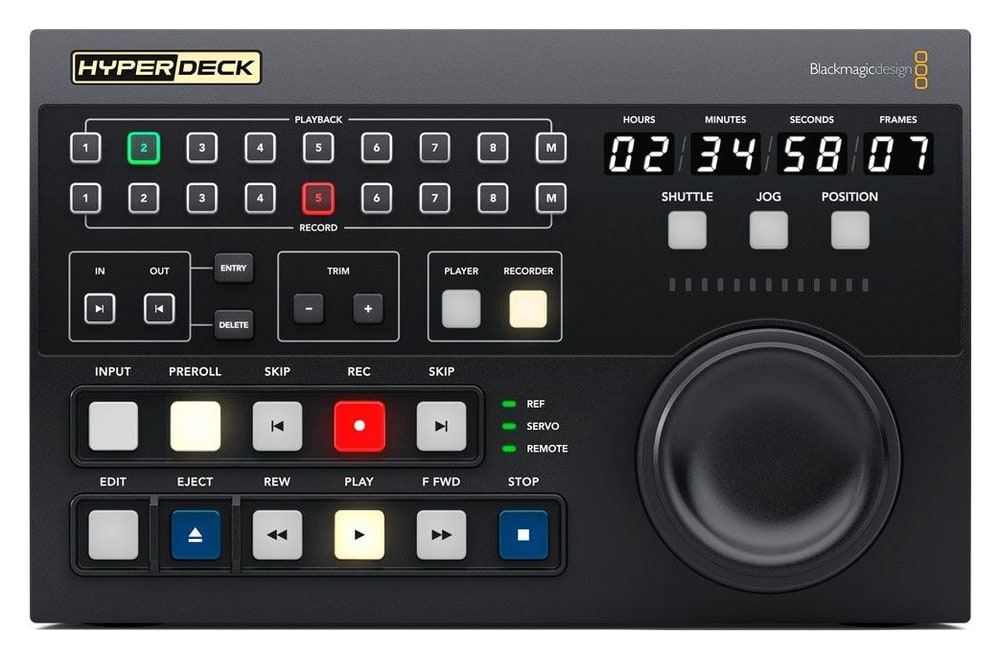 HyperDeck Extreme Control – Control tradicional de grabador de difusión