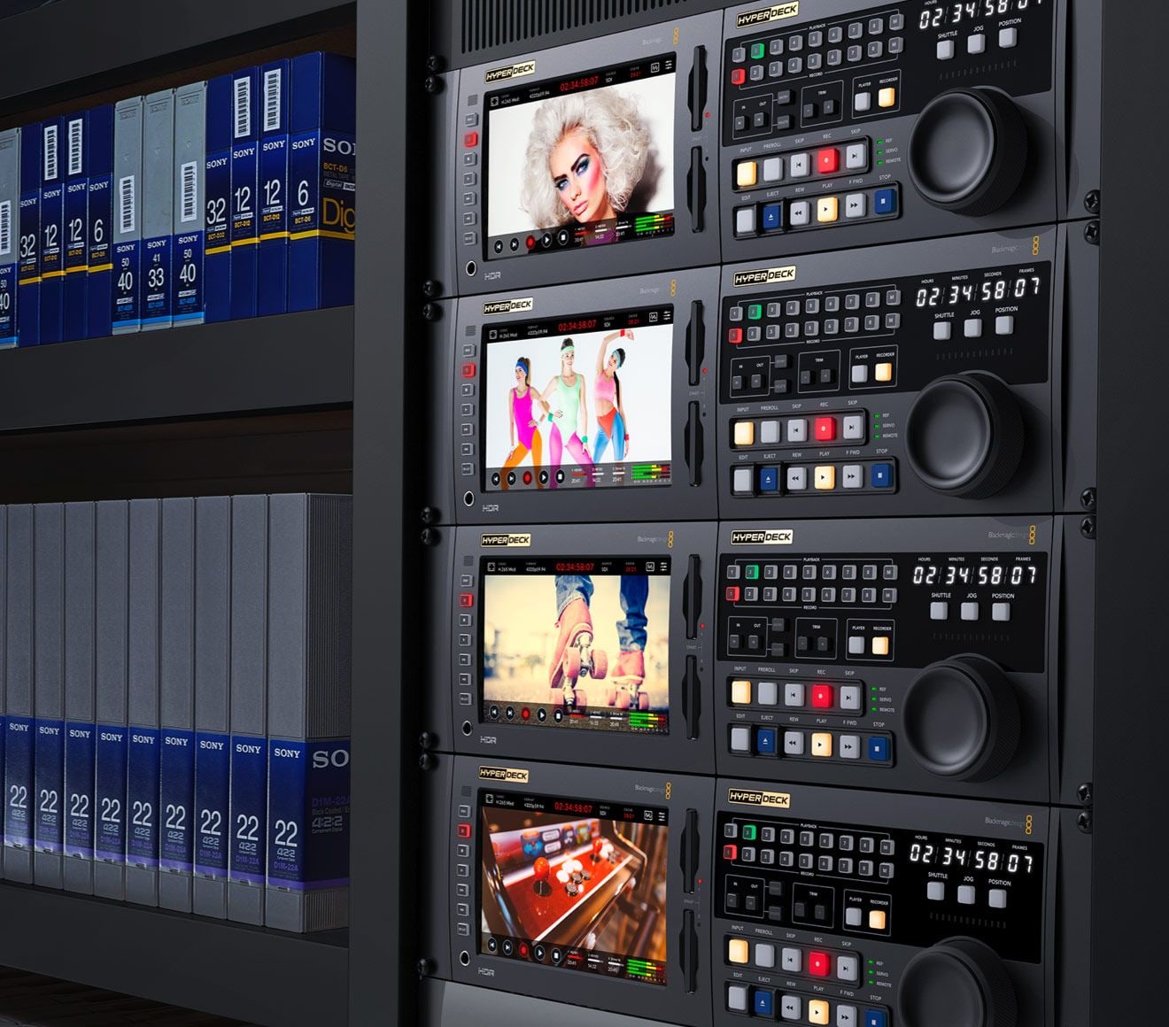 HyperDeck Extreme Rack Kit – Grabador con control o dos grabadores