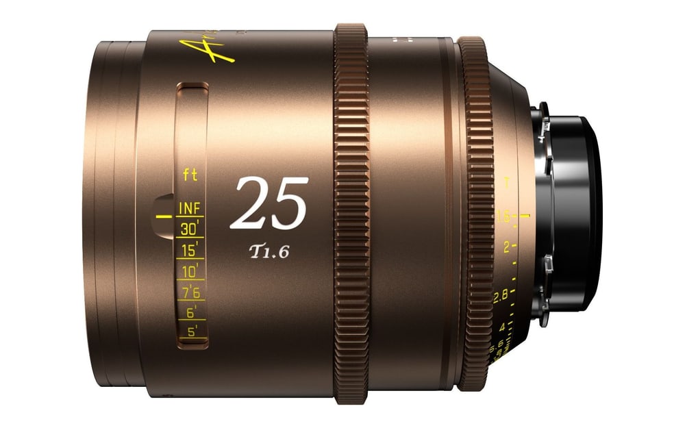 25 mm T1,6 para formato completo y Vista Vision