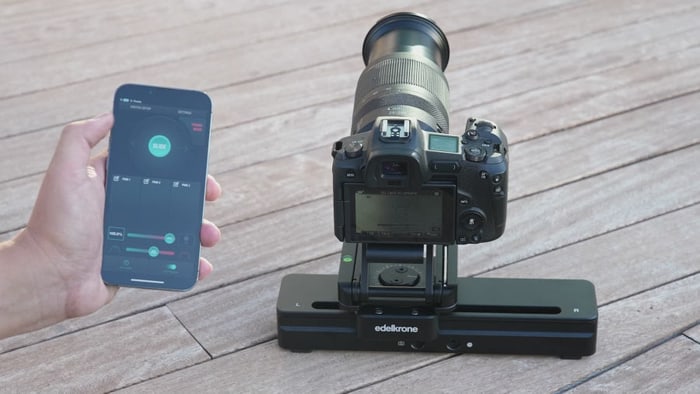 A distancia desde la app edelkrone