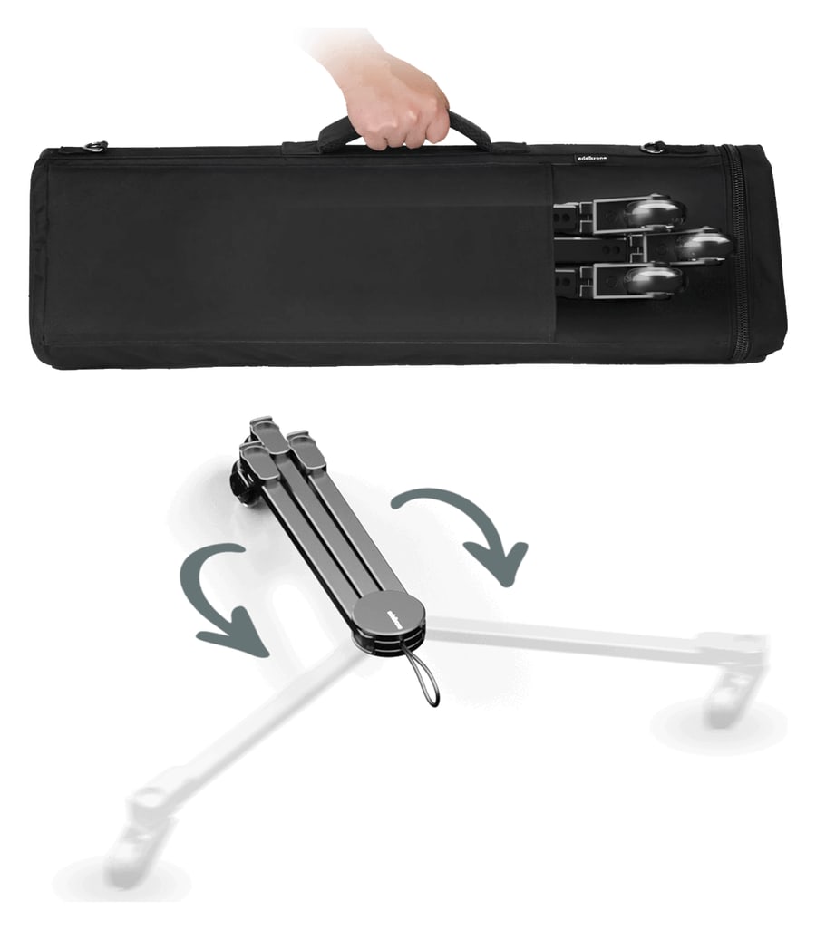 Plegadas caben en la funda