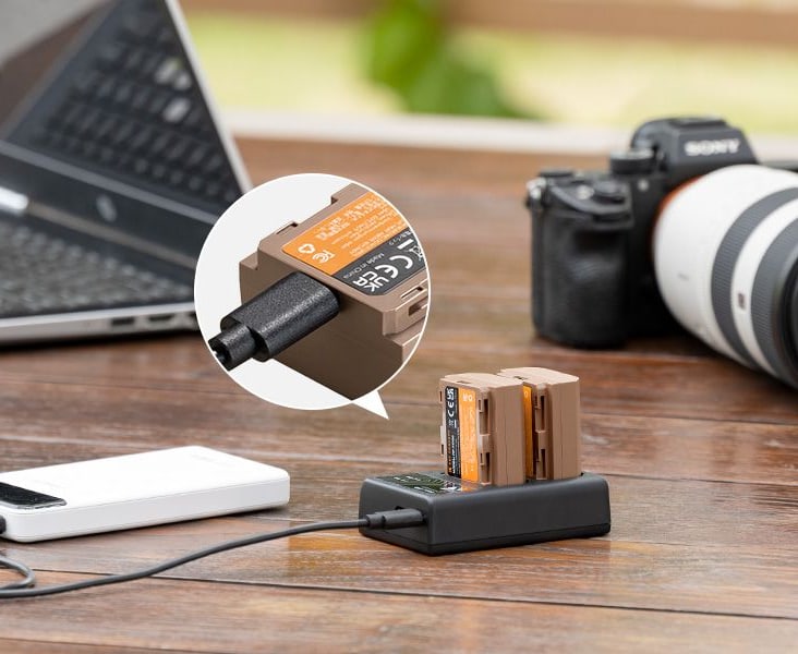 Carga por USB-C