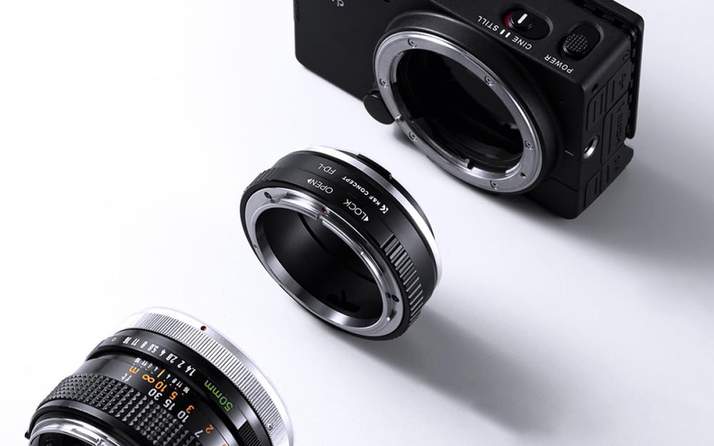 Objetivos Canon FD en cámaras L-Mount