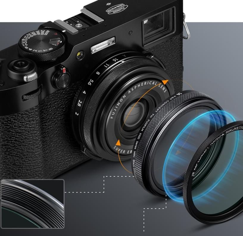 K&F Concept Nano-X filtro UV para Fujifilm X100