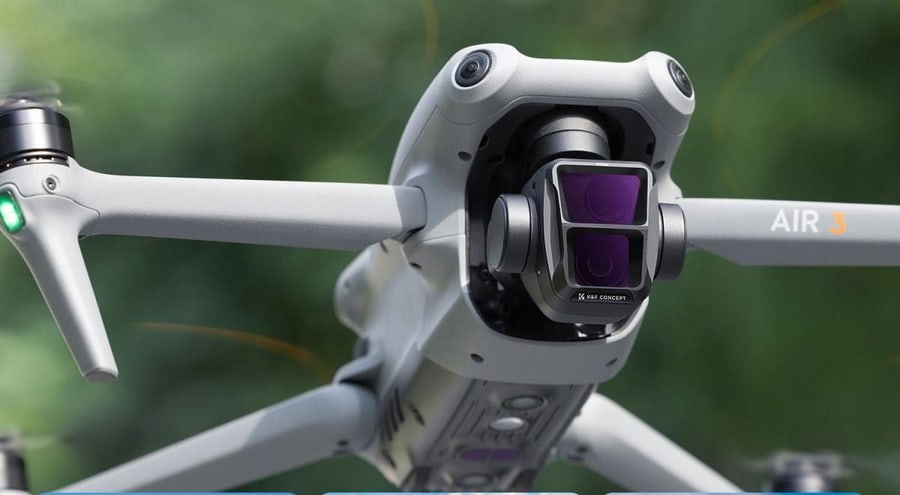Filtros directamente en la cámara del dron