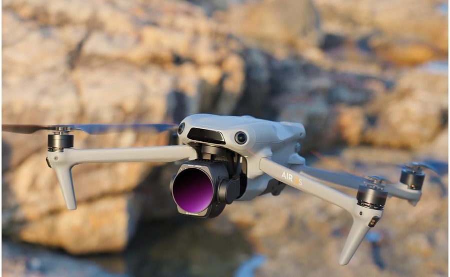 Filtros directamente en la cámara del dron