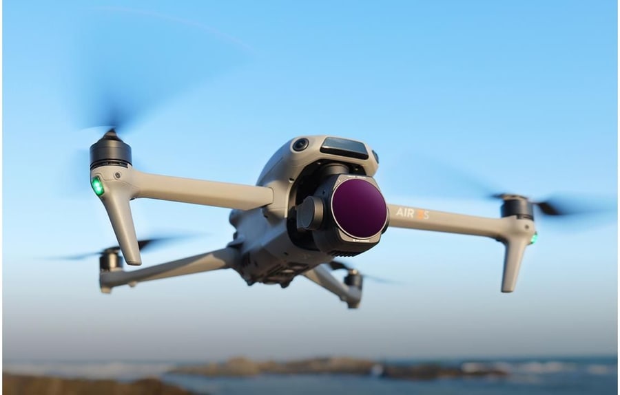Filtros directamente en la cámara del dron
