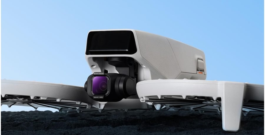 Filtros directamente en la cámara del dron
