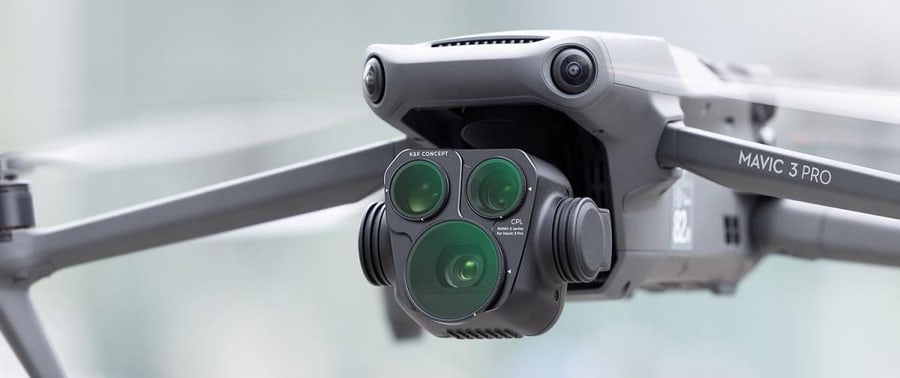 Filtros directamente en la cámara del dron