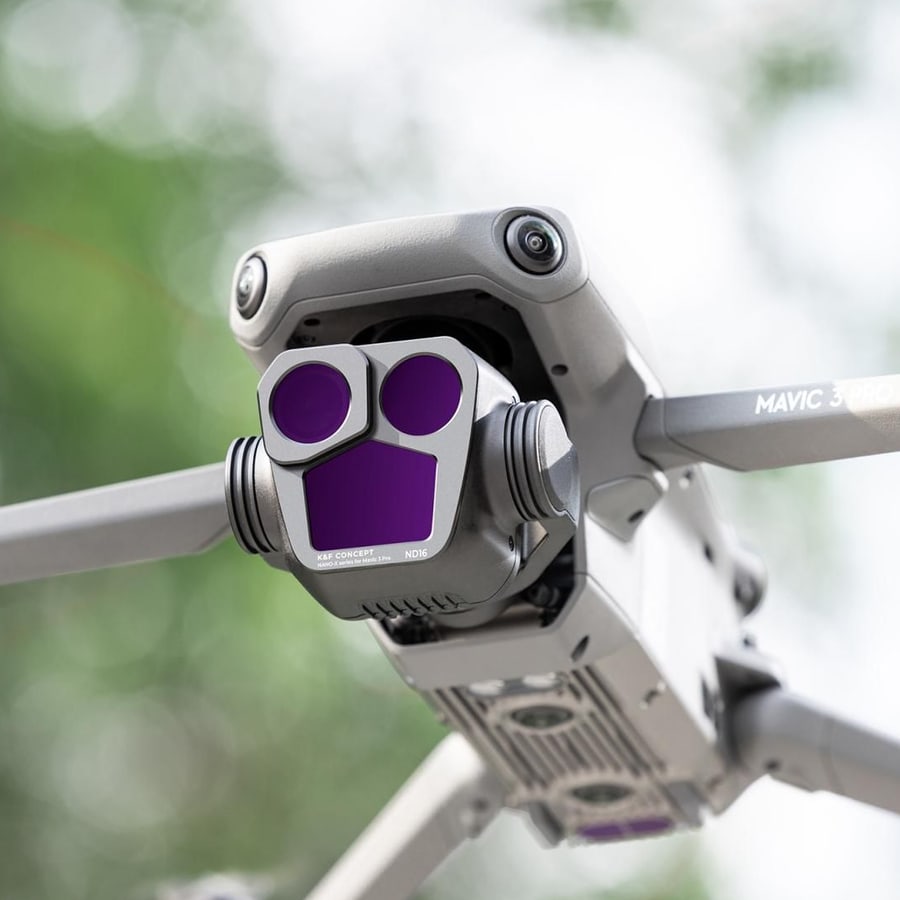 Filtros directamente en la cámara del dron