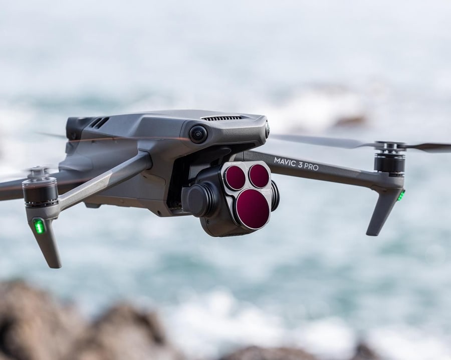 Filtros directamente en la cámara del dron
