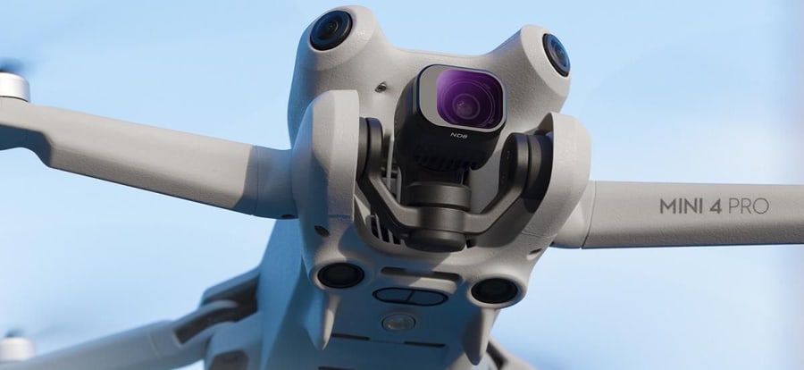 Filtros directamente en la cámara del dron