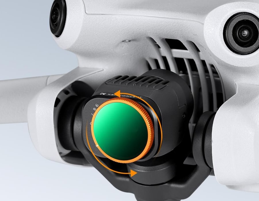 Filtros directamente en la cámara del dron