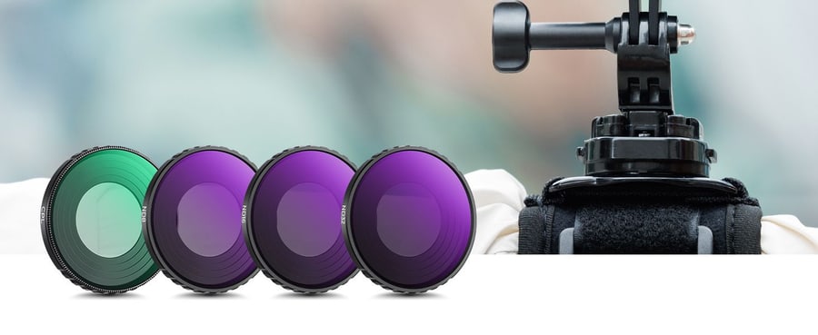 K&F Concept juego de 4 filtros CPL + ND8 + ND16 + ND32 para DJI Osmo Action 4 / 5 Pro