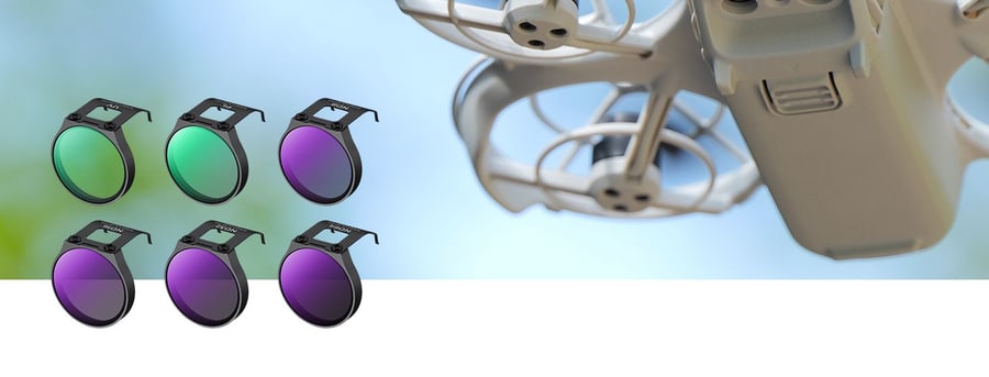 K&F Concept juego de 6 filtros UV + CPL + ND8 + ND16 + ND32 + ND64 para el dron DJI NEO