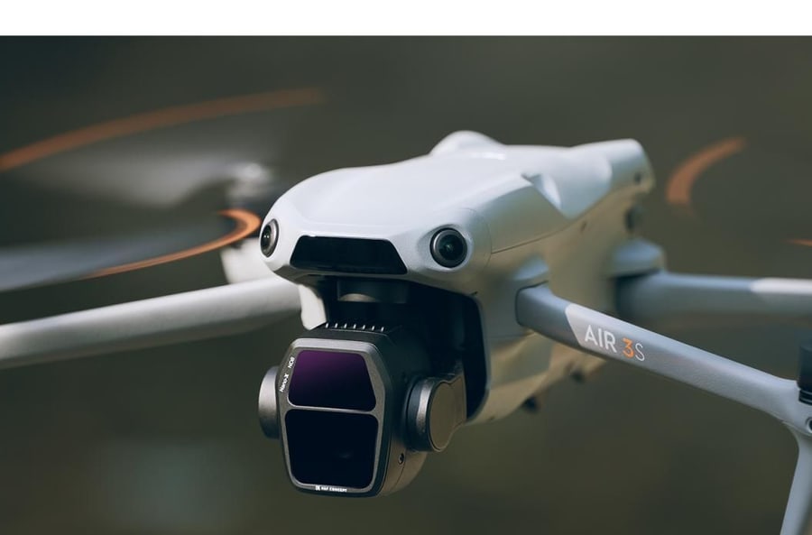 Filtros directamente en la cámara del dron