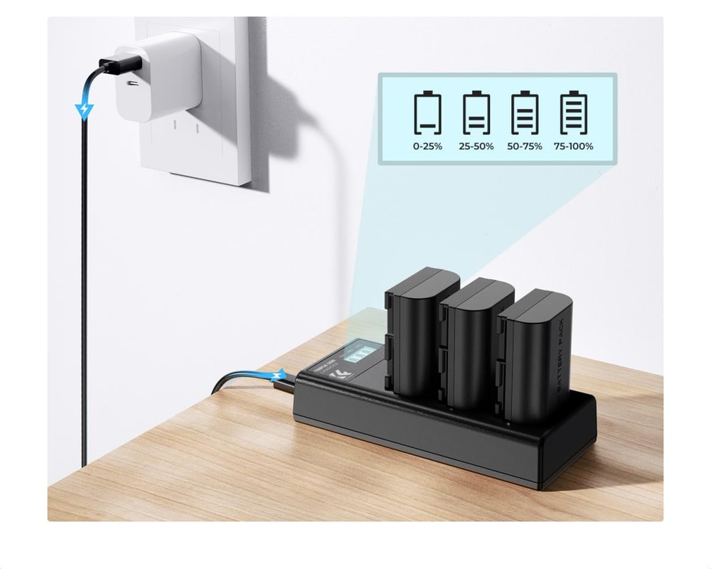 Tres baterías de 2250 mAh