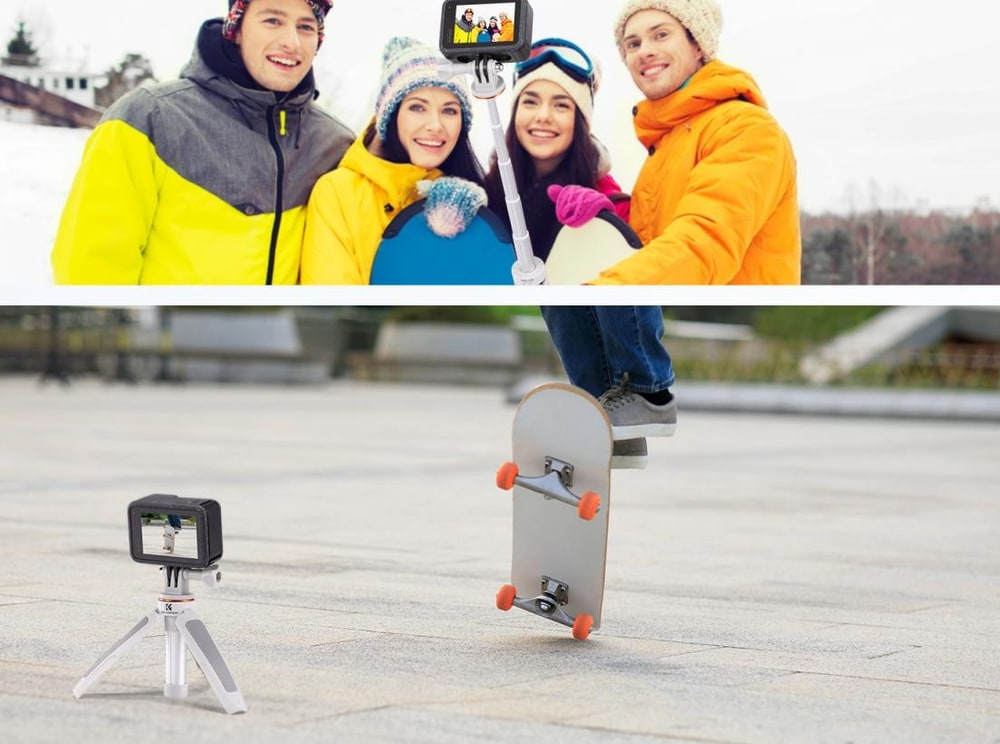 Trípode y palo selfie