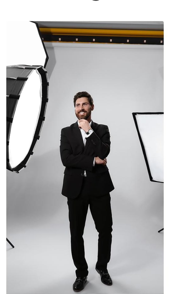 Una gran fuente de luz suave