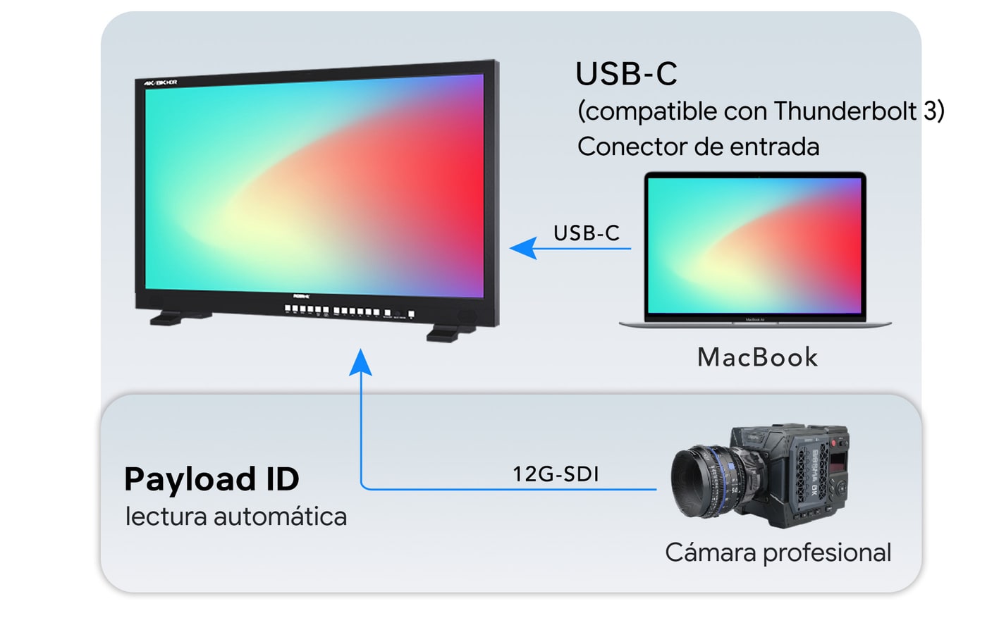 Vista previa de edición por Thunderbolt 3