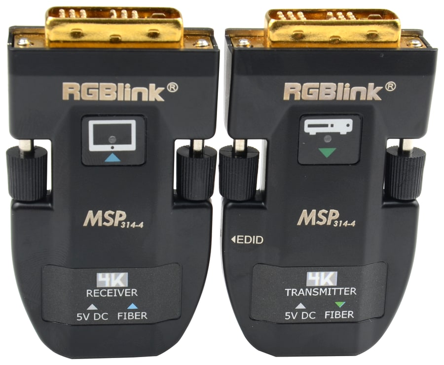 Transmisor y receptor dentro del propio conector DVI