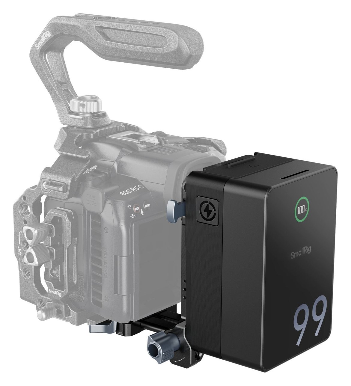 Batería V-mount de 99 Wh con placa plegable