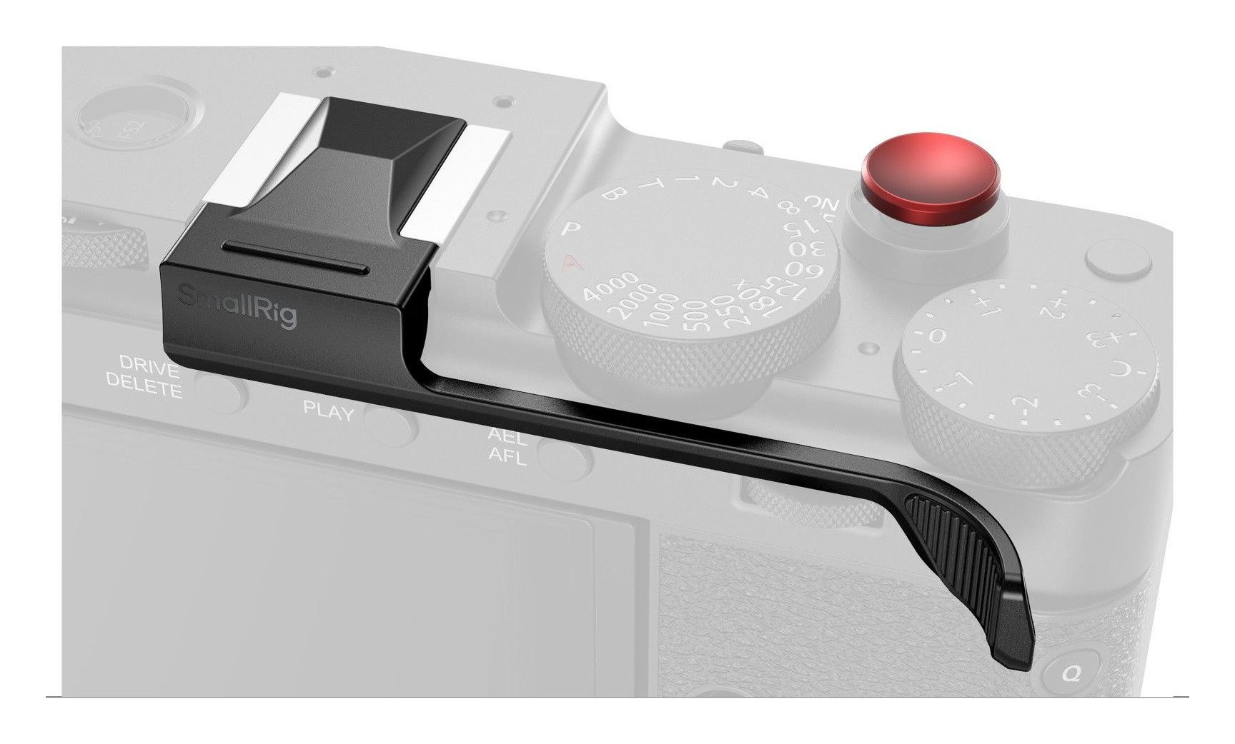 Apoyo para el pulgar en hot shoe para X-E5