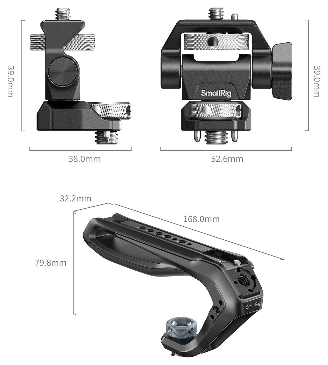 Asa ARRI con soporte de monitor giratorio