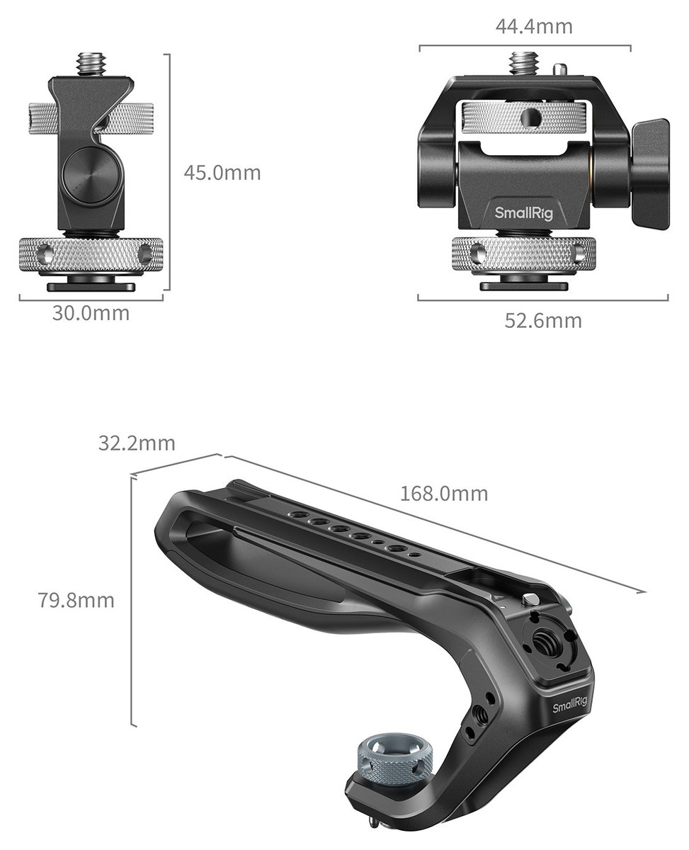 Asa ARRI con soporte de monitor inclinable