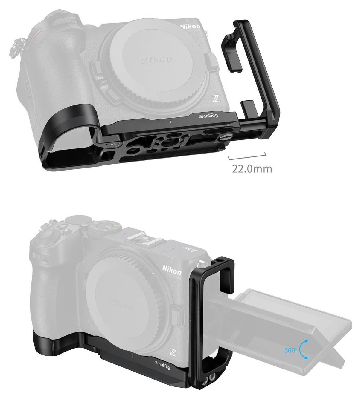 Placa en L para Nikon Z5IIc con Arca-Swiss