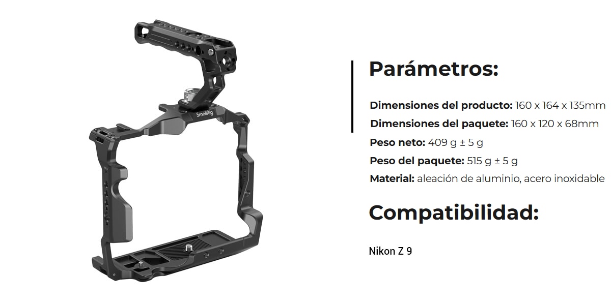 SmallRig Cage Kit pro Nikon Z 9 3738