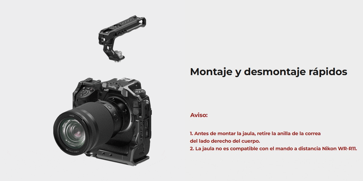 SmallRig Cage Kit pro Nikon Z 9 3738