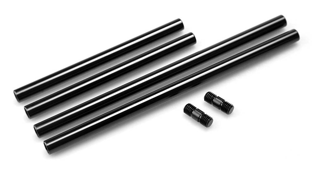 15mm with M12 Thread Black Aluminum Alloy Rods Combination