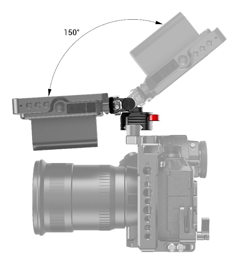 Swivel and Tilt Monitor Mount with Nato Clamp