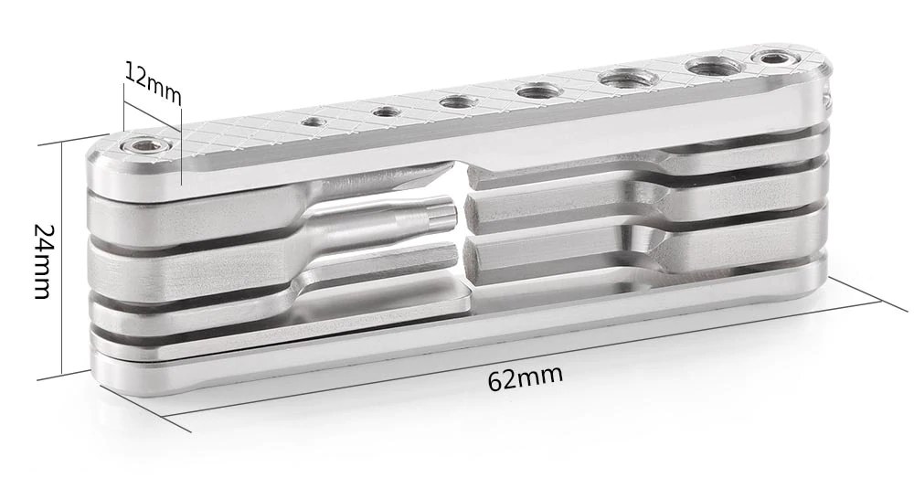 Folding Tool Set with Screwdrivers and Wrenches 2213