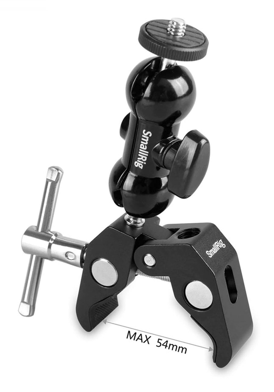 Multi-function Double BallHead with Clamp & 1/4″ Screw 1138
