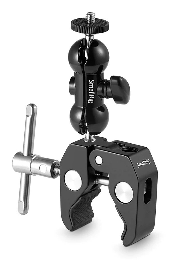 Multi-function Double BallHead with Clamp & 1/4″ Screw 1138