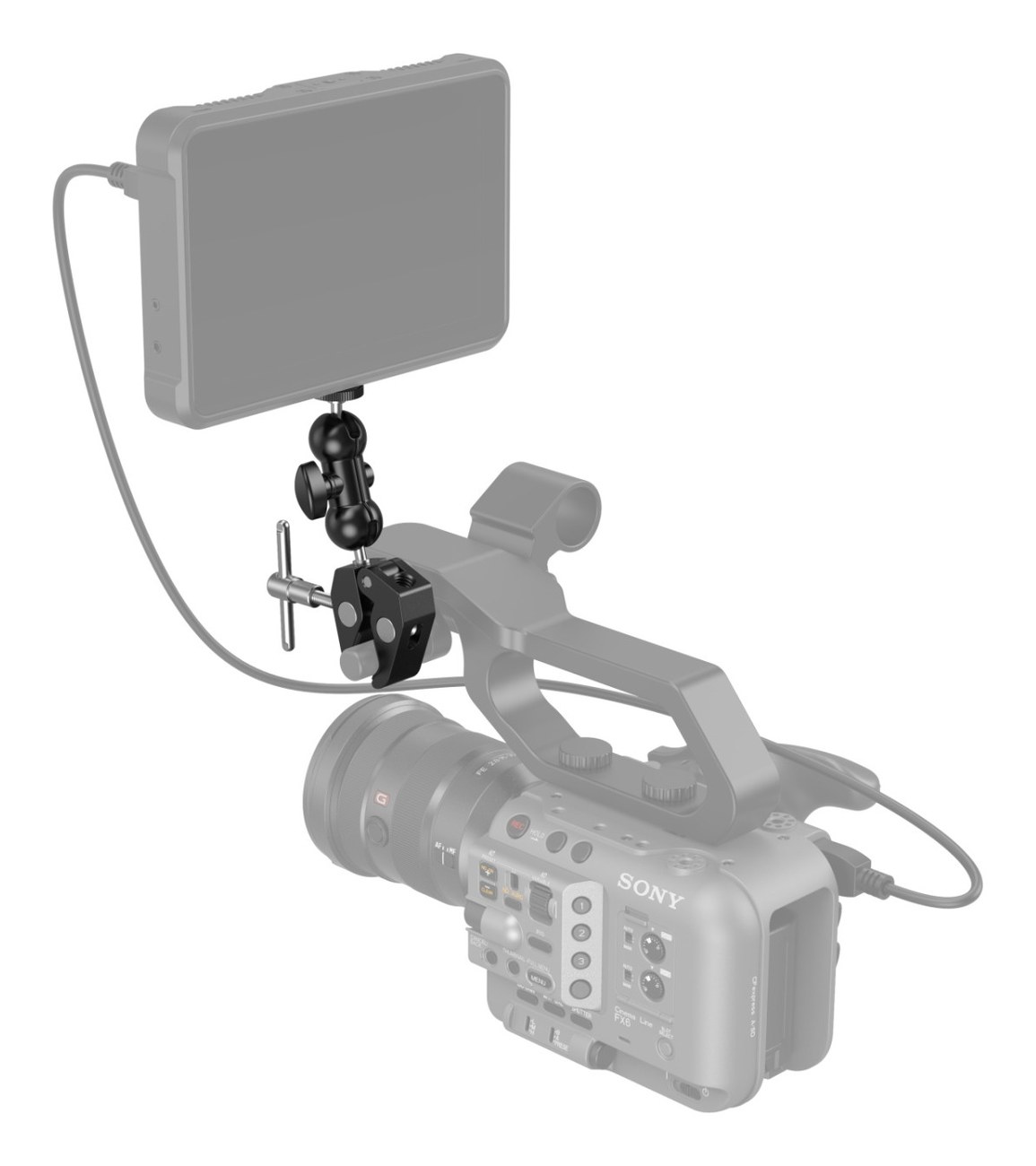 Multi-function Double BallHead with Clamp & 1/4″ Screw 1138