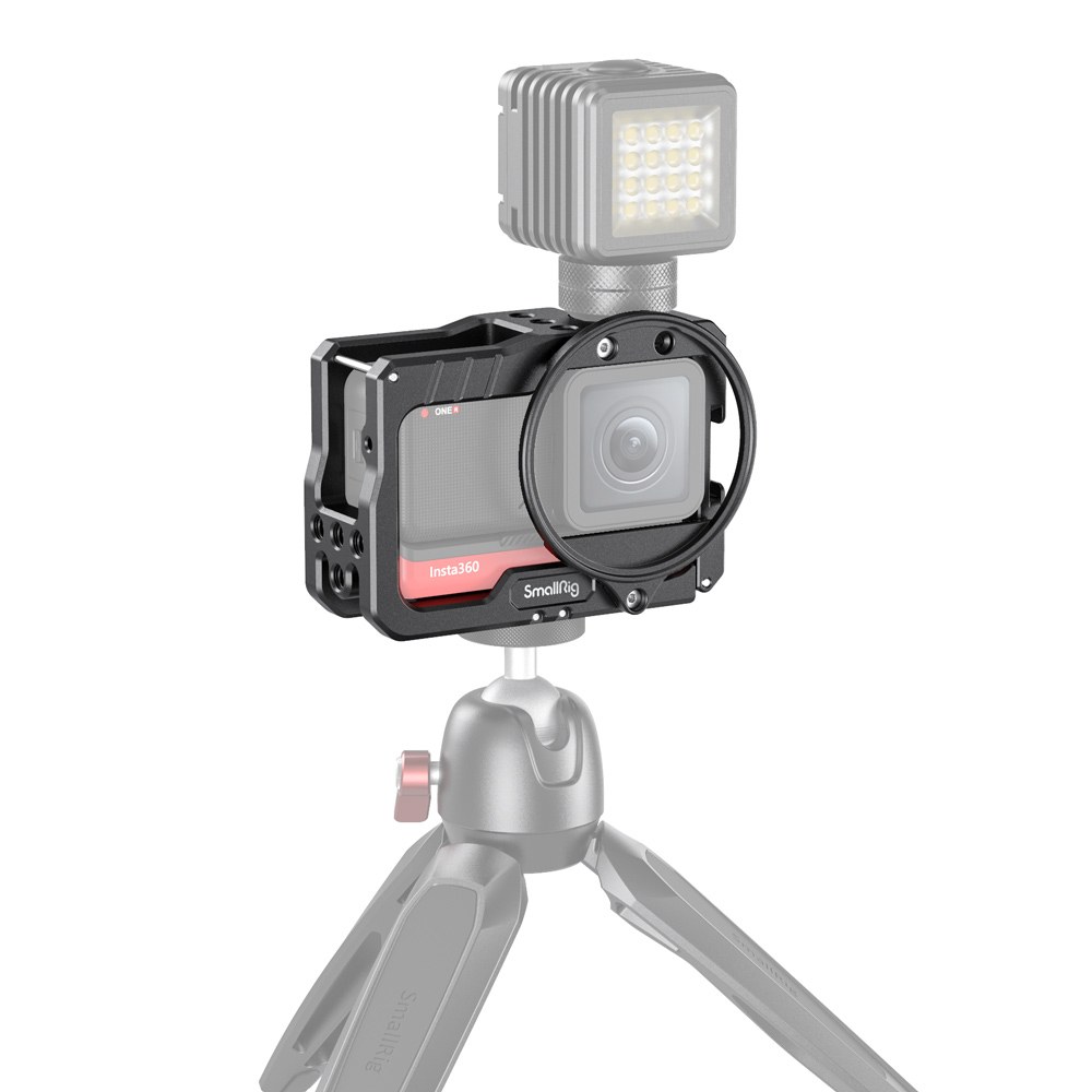 VLOGGING CAGE AND 52MM FILTER ADAPTER FOR INSTA360 ONE R 4K EDITION