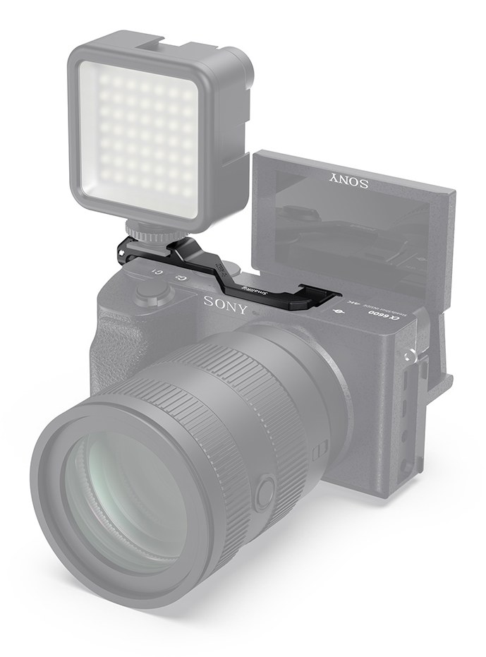 Right-Side Shoe Mount Relocation Plate for Sony a6600 Camera