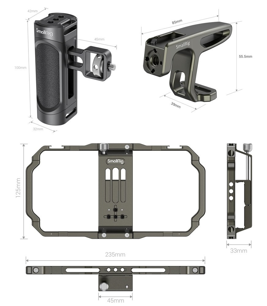 Universal Mobile Phone Handheld Video Rig Kit 3155