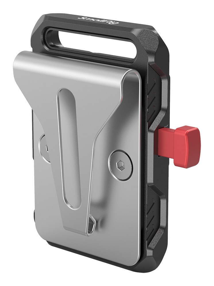 Mini V Mount Battery Plate with Belt Clip