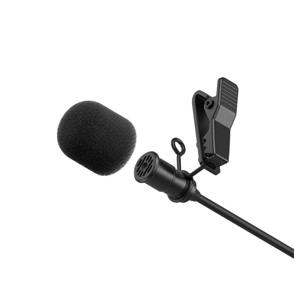 Simorr Wave L3 Lavalier Microphone for Lightning Devices (Black)
