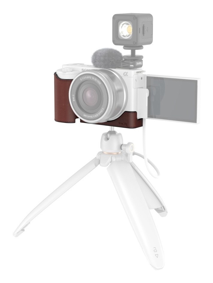 Leather Half Case for Sony ZV-E10
