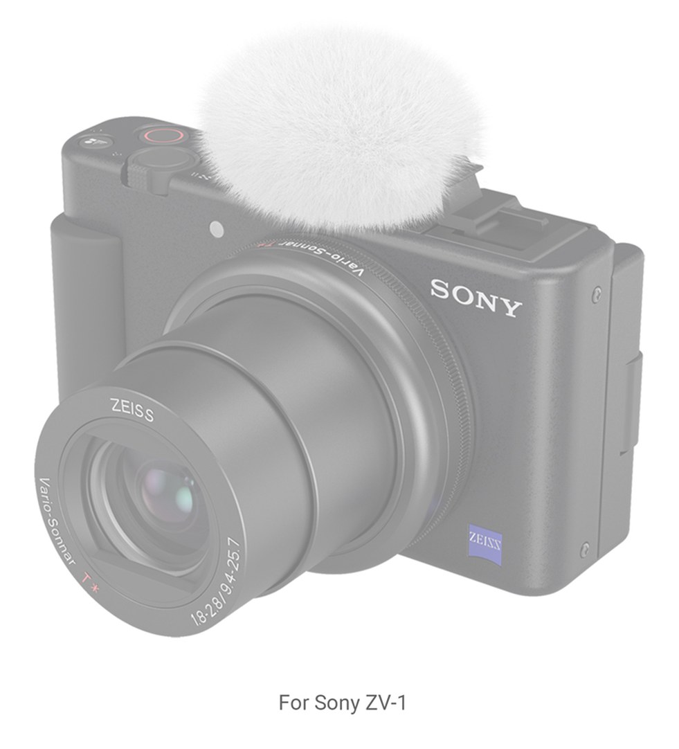 Windshield for Sony ZV-E10 and ZV-1 (White)