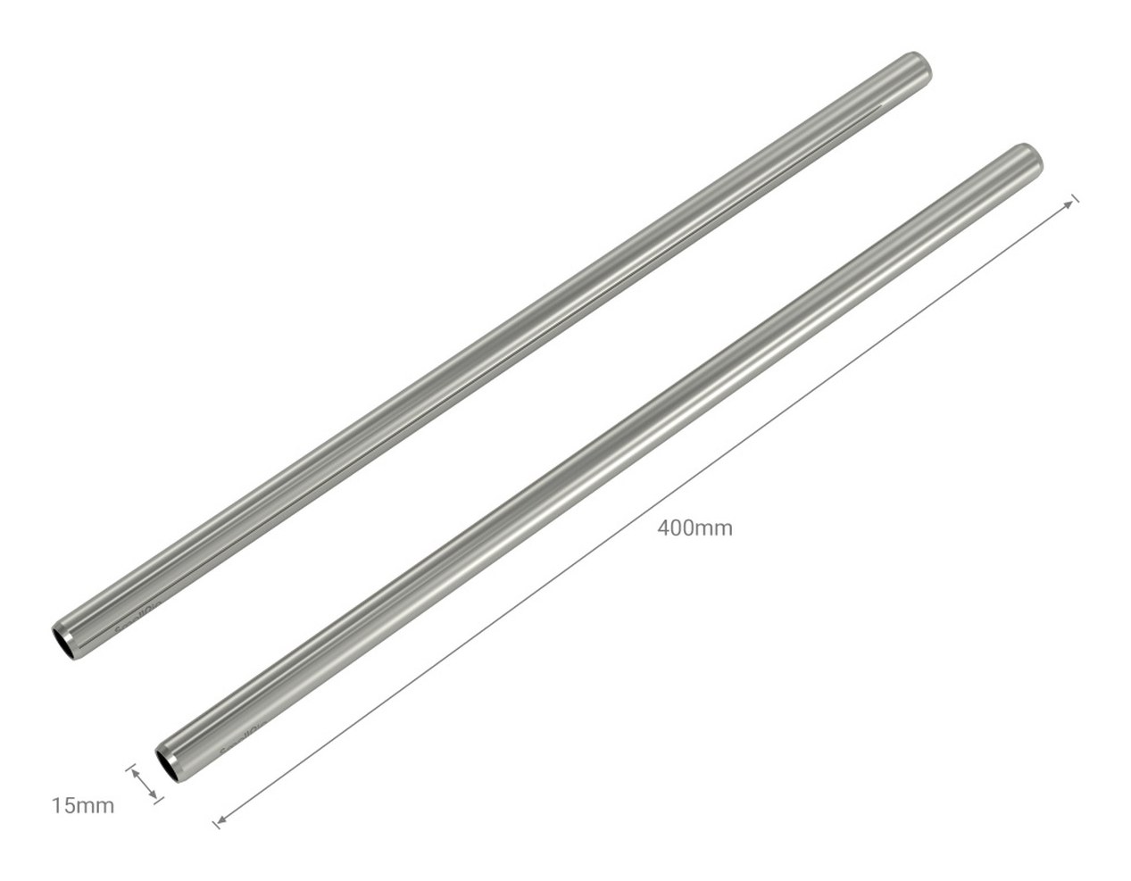 15mm Stainless Steel Rod - 40cm 16″ (2pcs)